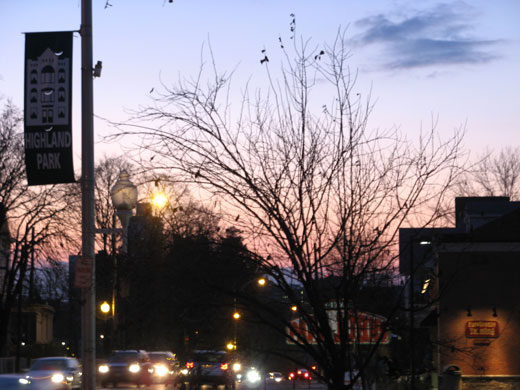 Raritan Avenue sunset