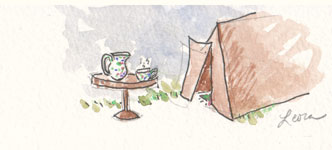 tent_pitcher tent with pitcher