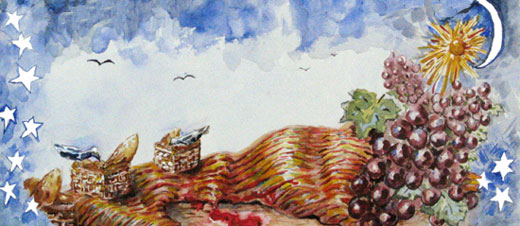 Detail of Parshat Vayeshev Painting 2007