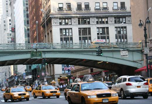 Pershing Square bridge by Grand Central Station, New York City