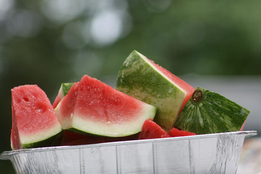 watermelon at picnic