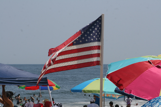 Asbury Park beach on July 4th, 2012