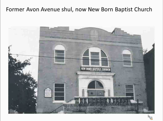 Avon Avenue Shul in Newark, now a church