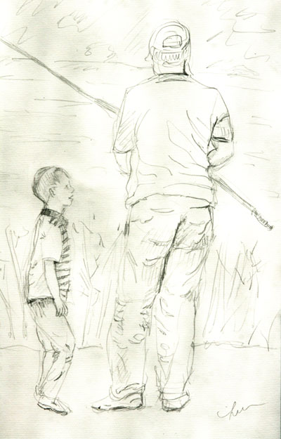 boy with fisherman