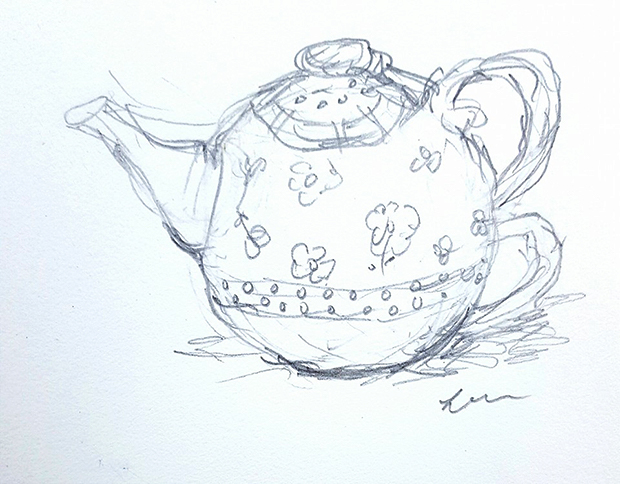 teapot sketch