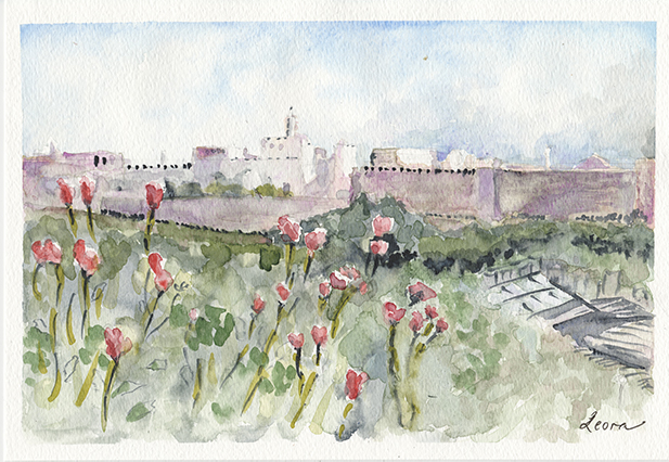 Jerusalem watercolor