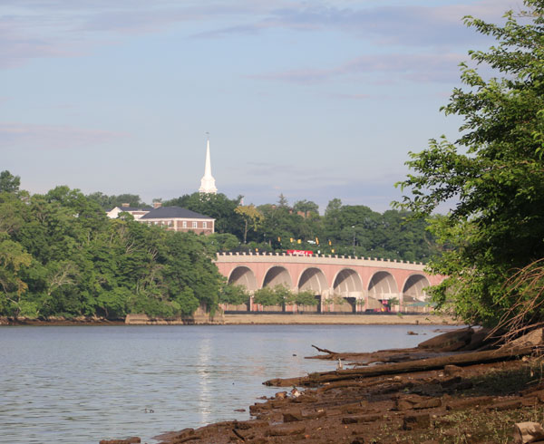 View of New Brunswick and the Raritan River from Donaldson Park