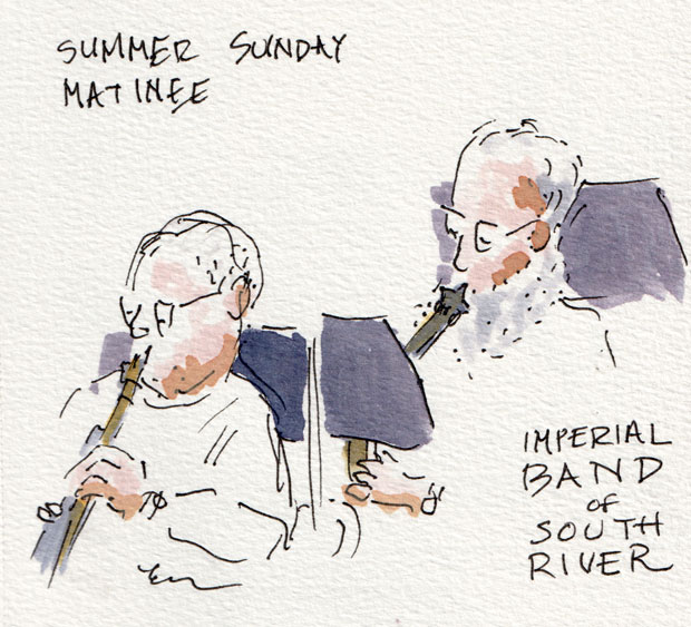 Summer Sunday Matinee two musicians Imperial Band