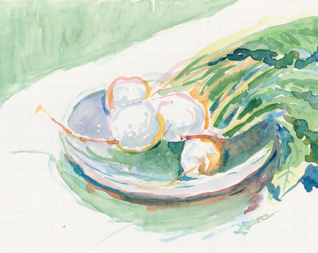 Turnips from my garden. Watercolor.
